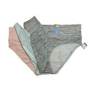 Motherhood Maternity Foldover Brief Panties 3 Pack XL Cotton Assorted Colors